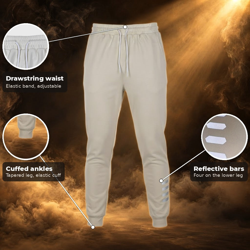 Enrico jogger sweatpants, Beige, key features