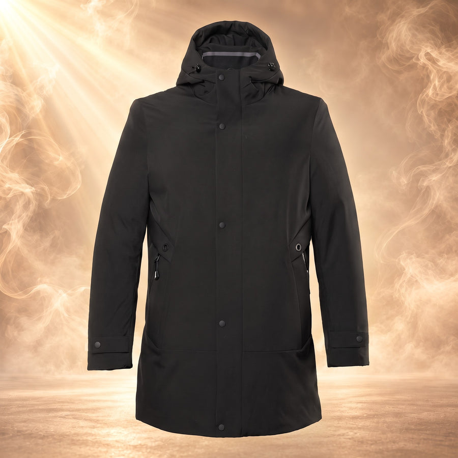 Quentin Hooded Padded Longline Parka for Men