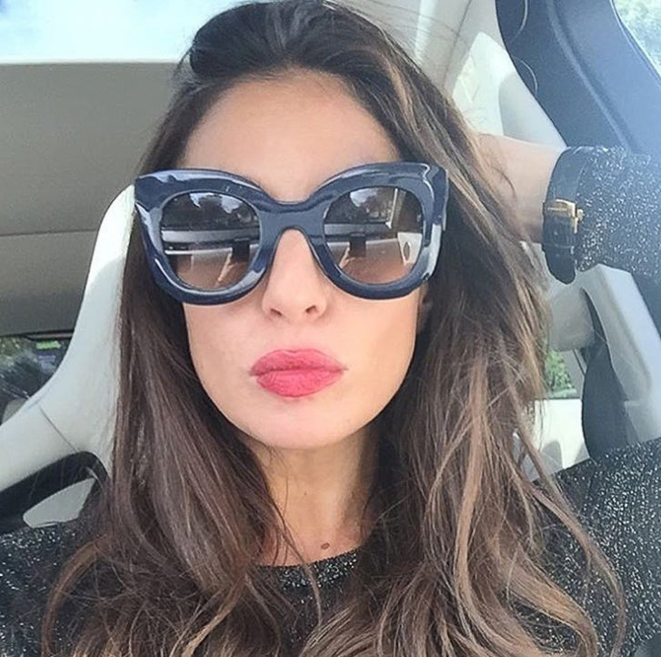 Melania Oversized Cat Eye Gradient Sunglasses for Women