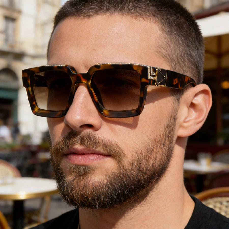 Teresa Rhinestone Square Sunglasses for Women and Men