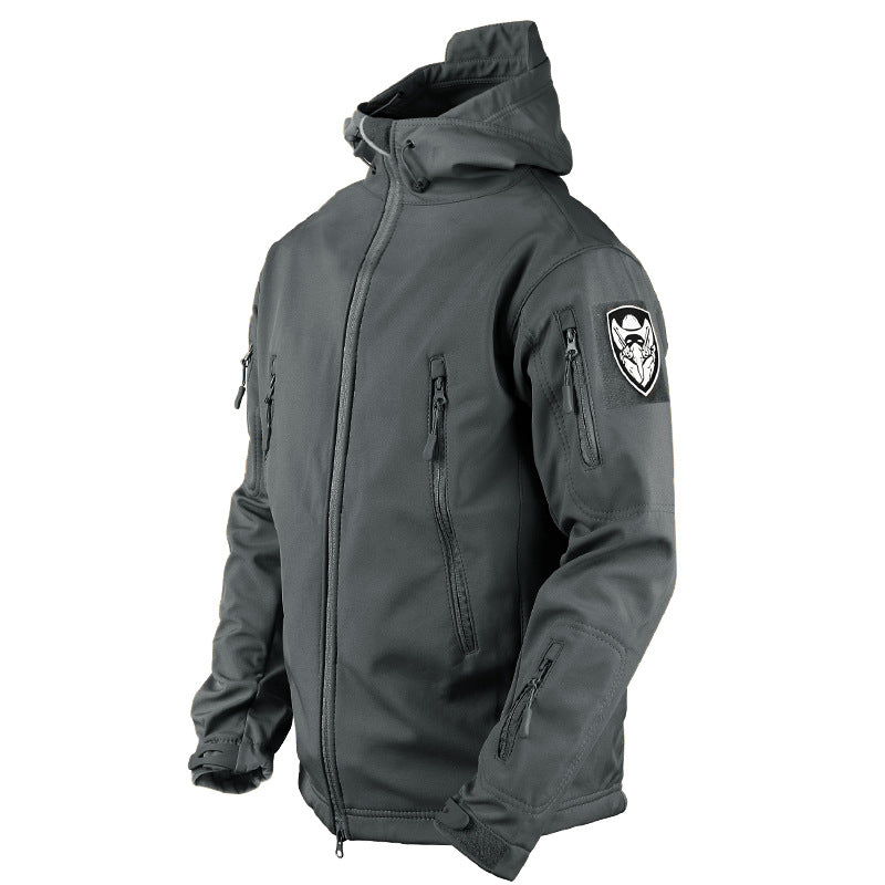 Vasco soft shell jacket, Gray, three-quarter view