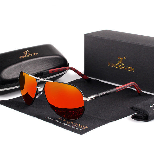 Nevio Polarized Aluminum Aviator Sunglasses for Men and Women