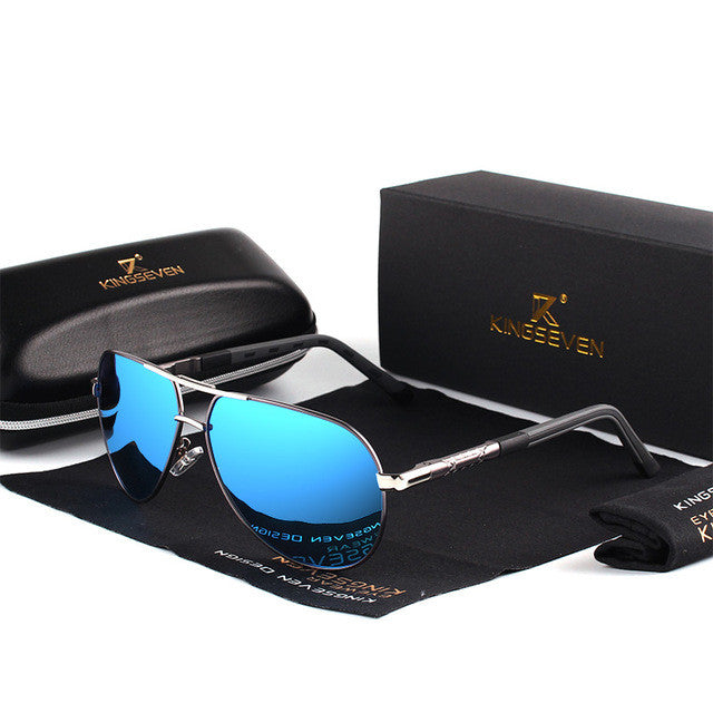 Nevio Polarized Aluminum Aviator Sunglasses for Men and Women
