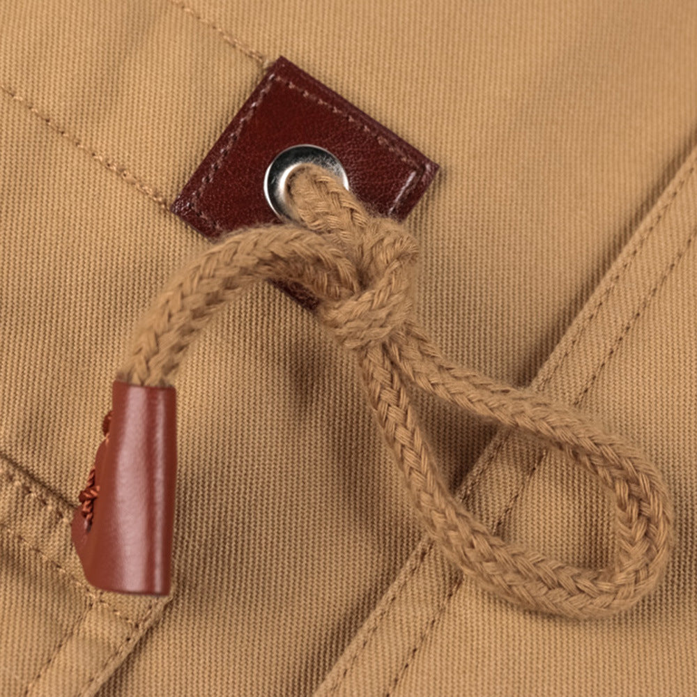 Romeo military jacket, Khaki, waist drawcord close-up