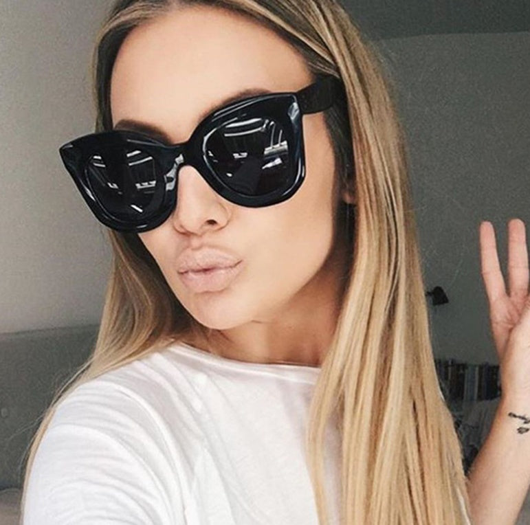 Melania Oversized Cat Eye Gradient Sunglasses for Women