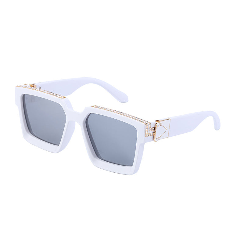 Teresa Rhinestone Square Sunglasses for Women and Men