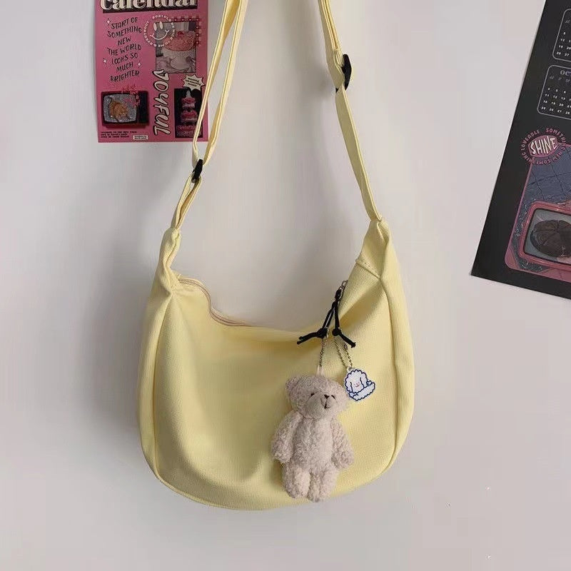 Bettina Waffle Weave Dumpling Crossbody Bag for Women