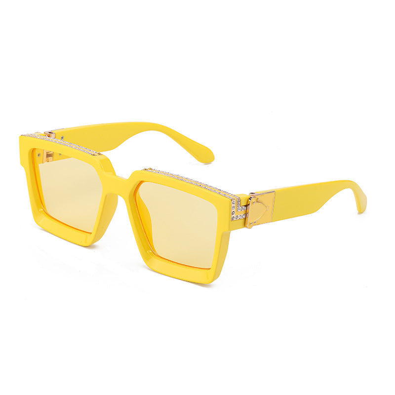 Teresa Rhinestone Square Sunglasses for Women and Men