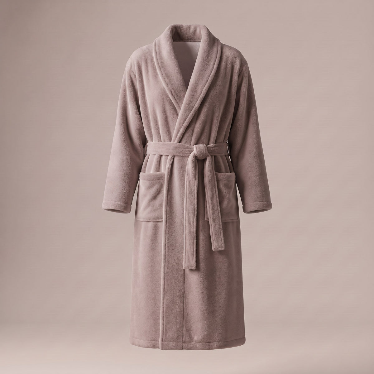 Elodie bathrobe, Men's Taupe, front