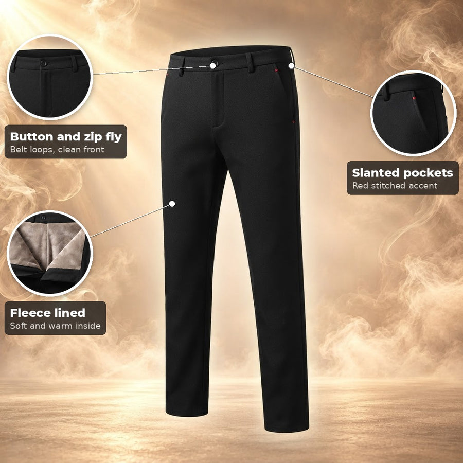 Pasquale Slim Fit Straight Leg Dress Pants for Men
