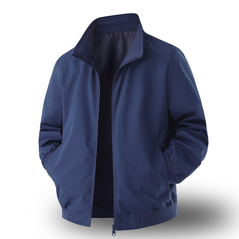 Ugo Lightweight Stand Collar Bomber Jacket for Men