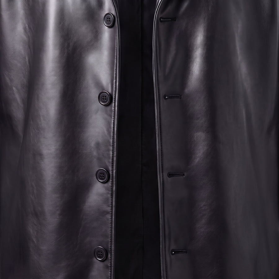 Fernando Full-Length Leather Trench Coat for Men