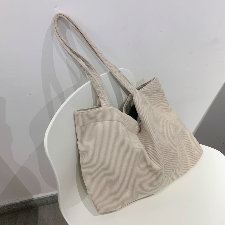 Gabriella Corduroy Tote Shoulder Bag for Women