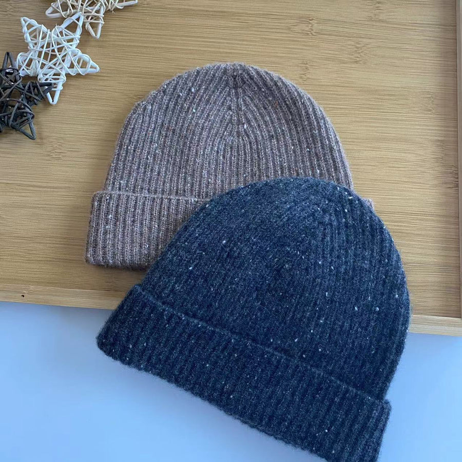 Cristiano Cashmere Ribbed Beanie for Men and Women