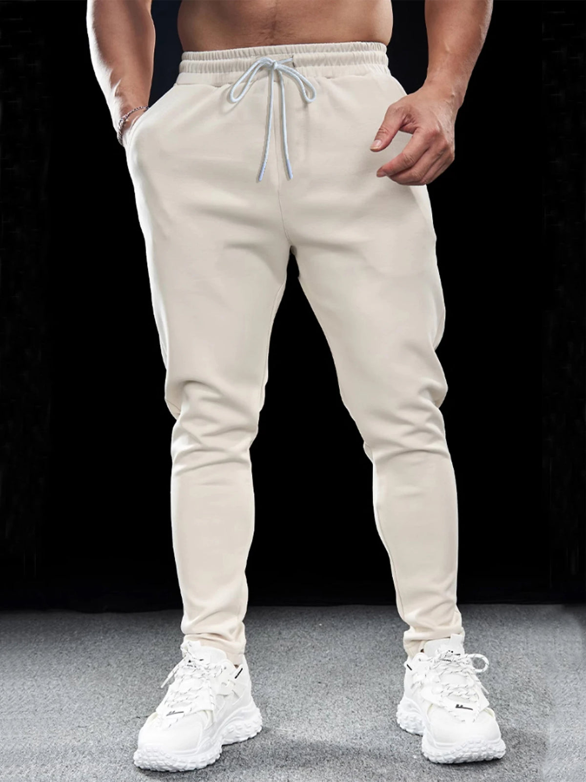 Enrico jogger sweatpants, worn on model