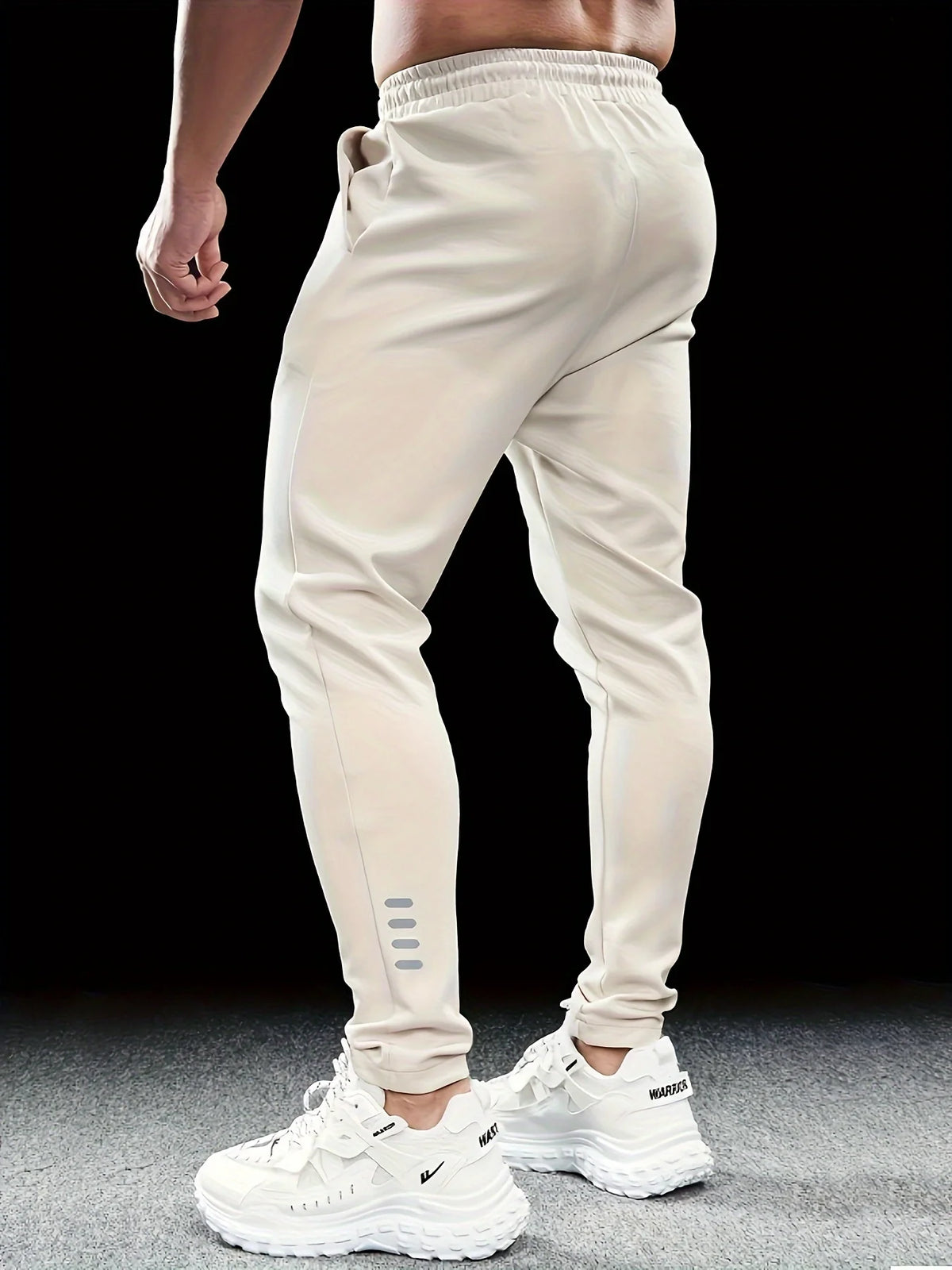 Enrico jogger sweatpants, Beige, side