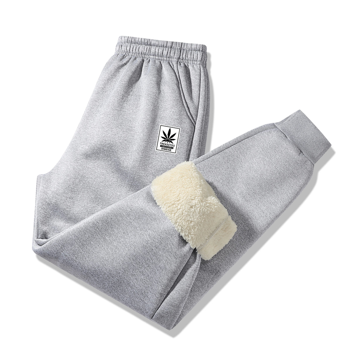 Ubaldo Sherpa Lined Fleece Jogger Sweatpants for Men - alternate view