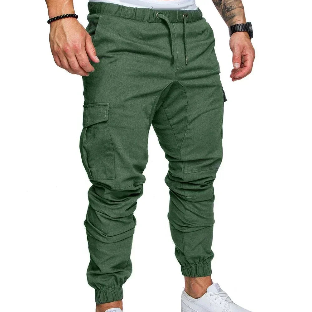 Cirino cargo jogger pants, green