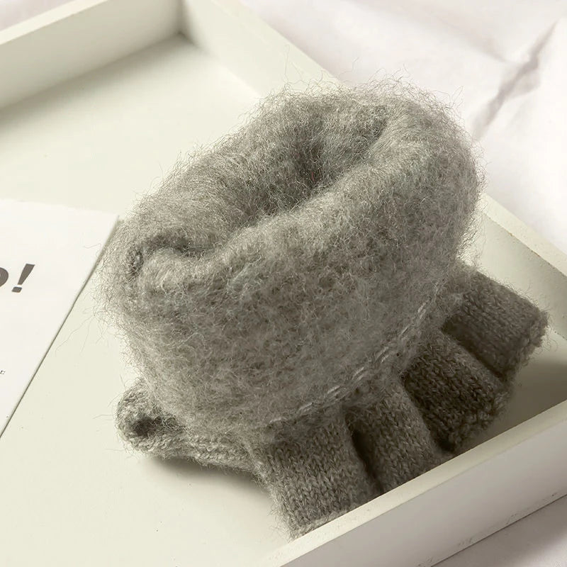 Lino Knit Convertible Fingerless Gloves for Women and Men - alternate view