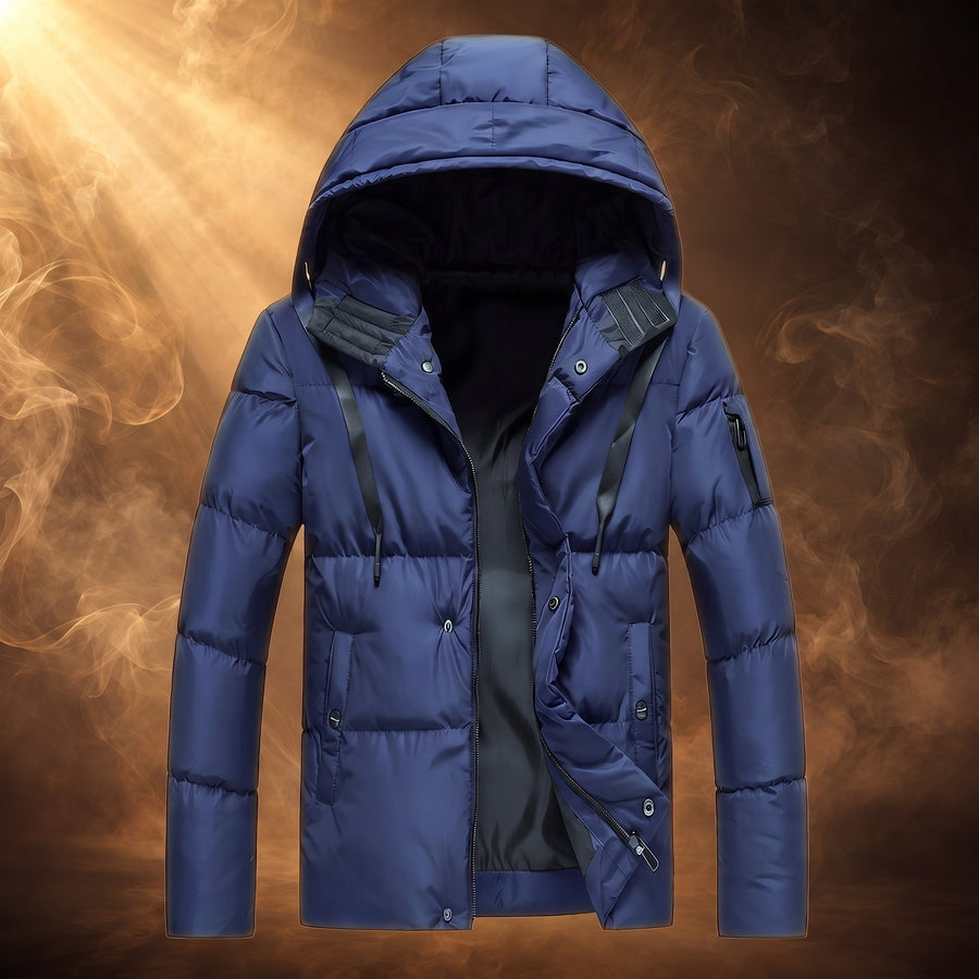 Nestor Hooded Quilted Puffer Jacket for Men