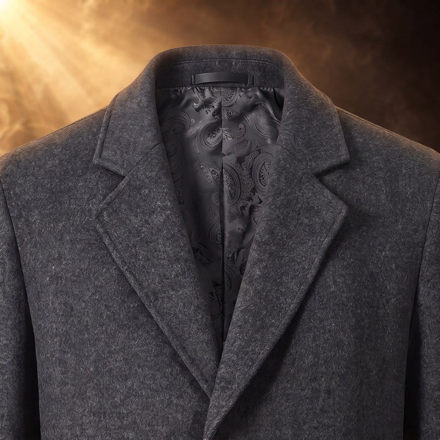 Oscar Big and Tall Wool Overcoat for Men