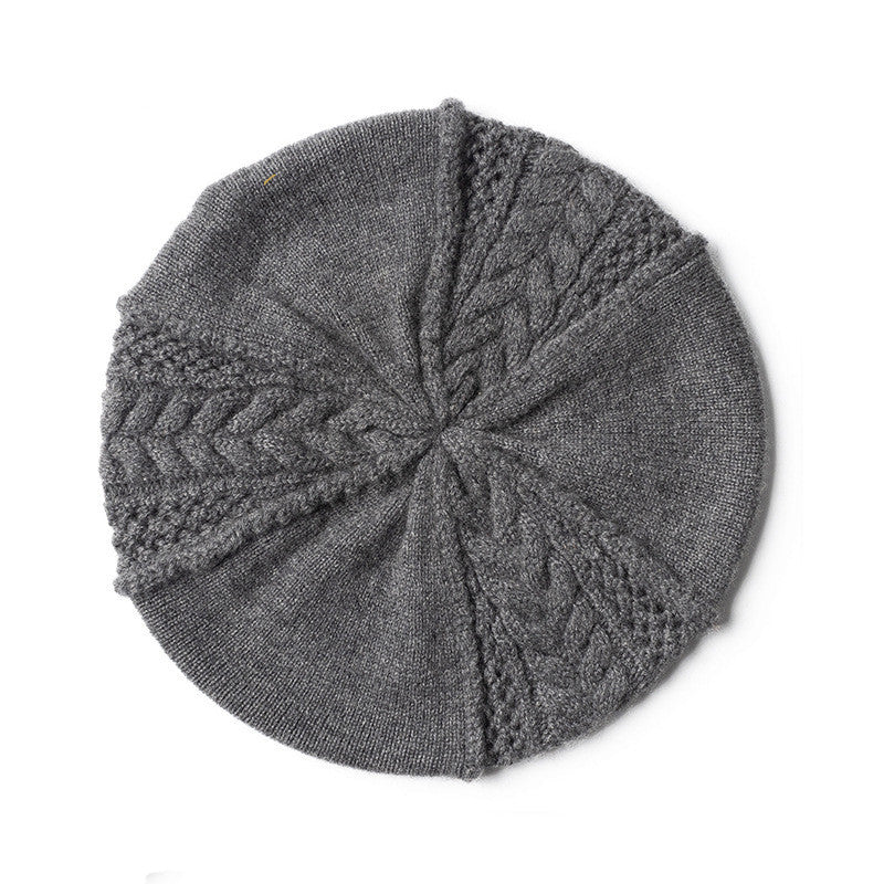 Brunella Cashmere Cable Knit Beret for Women