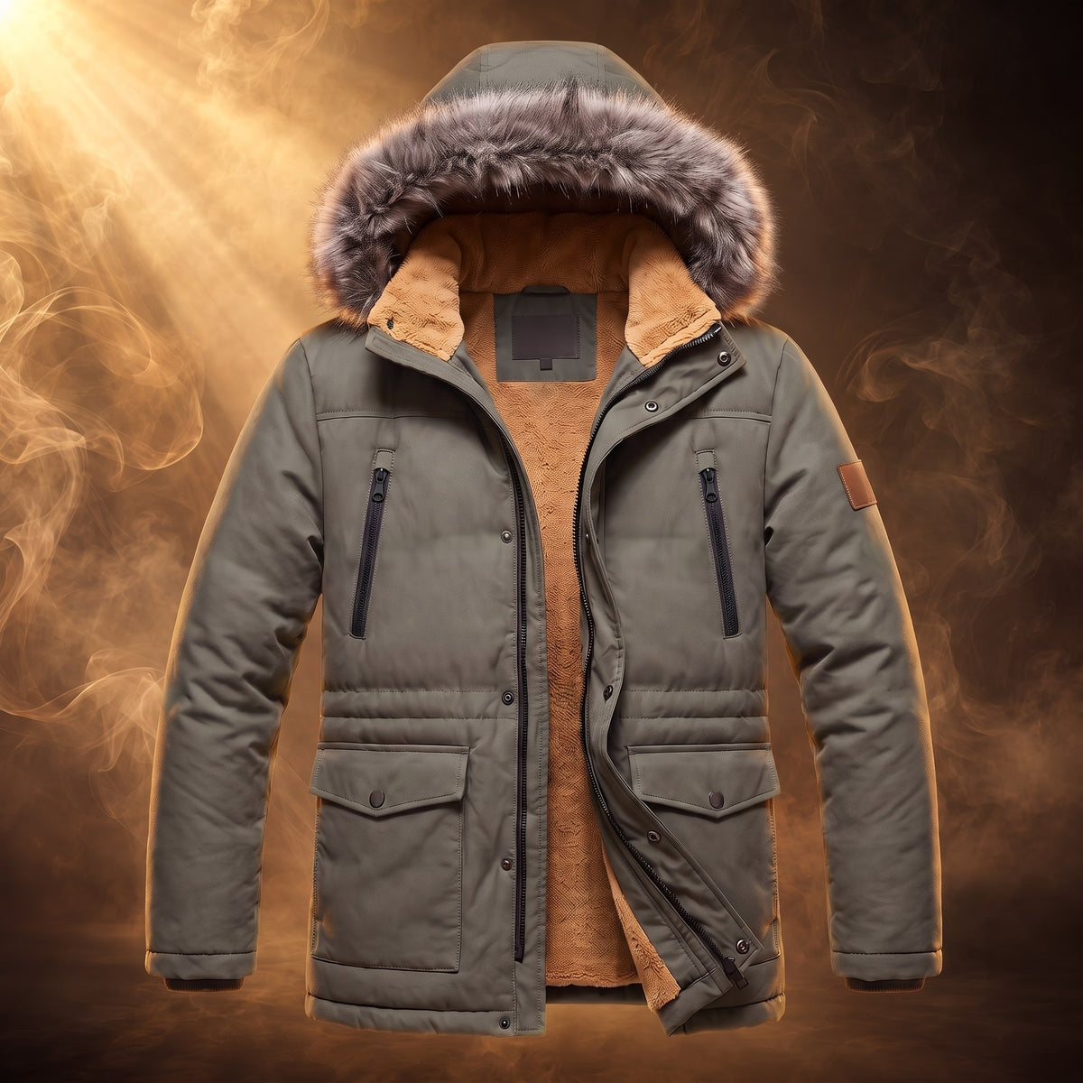 Aurelio parka, Army Green, front