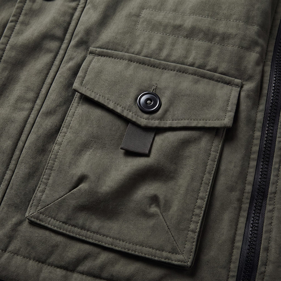 Aurelio Fur Hood Fleece-Lined Padded Parka for Men