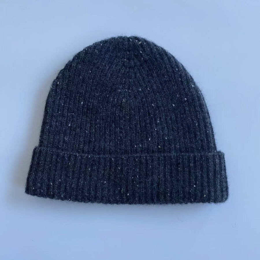 Cristiano Cashmere Ribbed Beanie for Men and Women