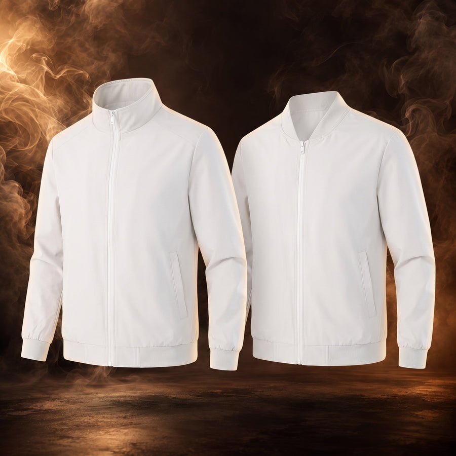 Ugo Lightweight Stand Collar Bomber Jacket for Men
