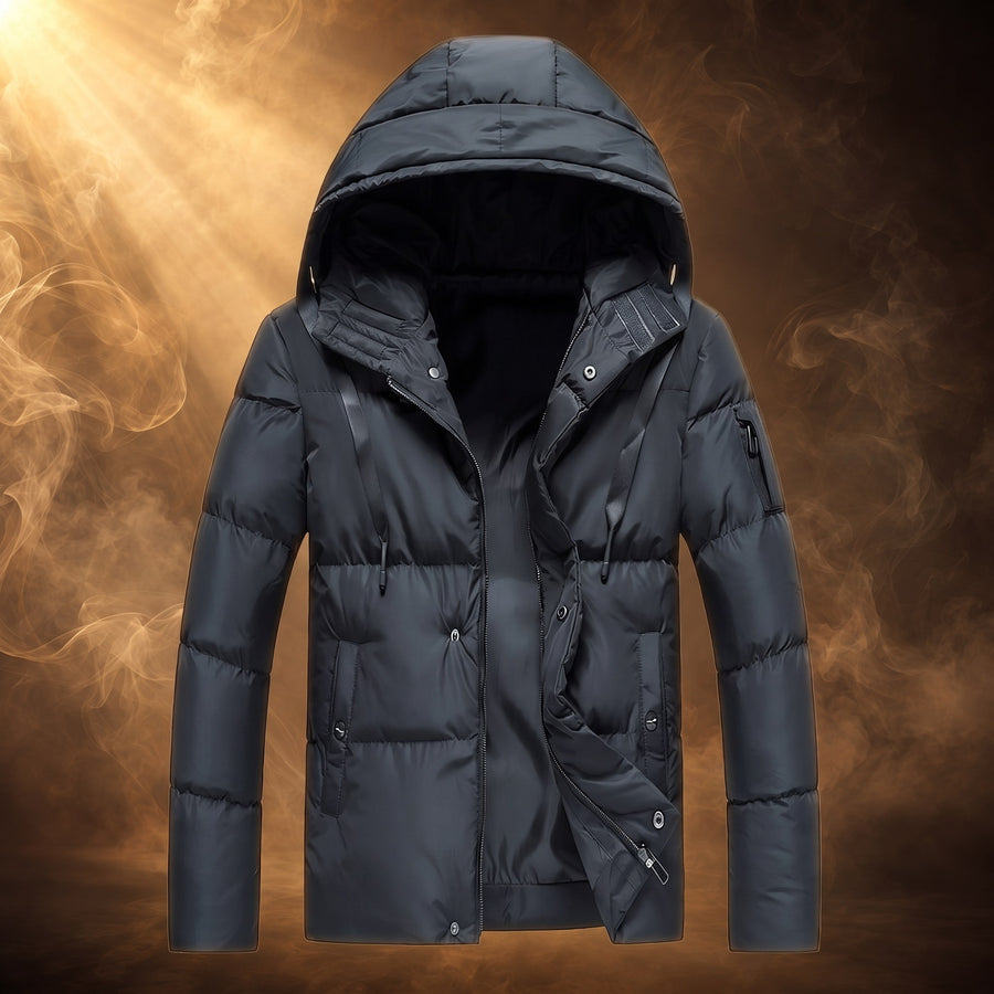 Nestor Hooded Quilted Puffer Jacket for Men
