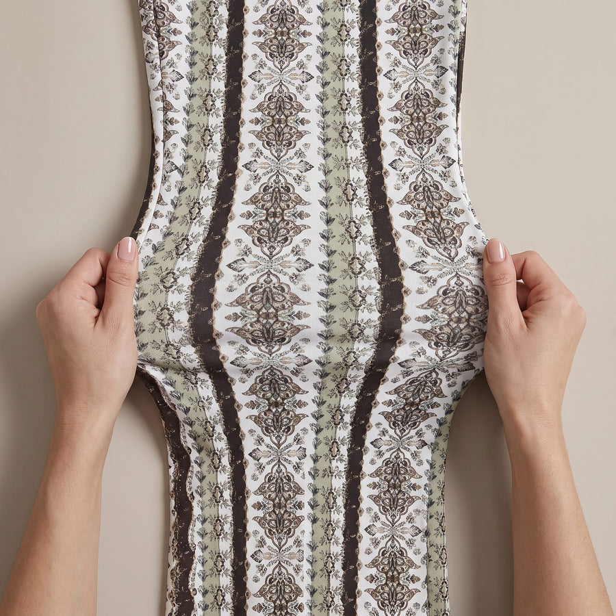 Serena Boho Print Flare Pants for Women