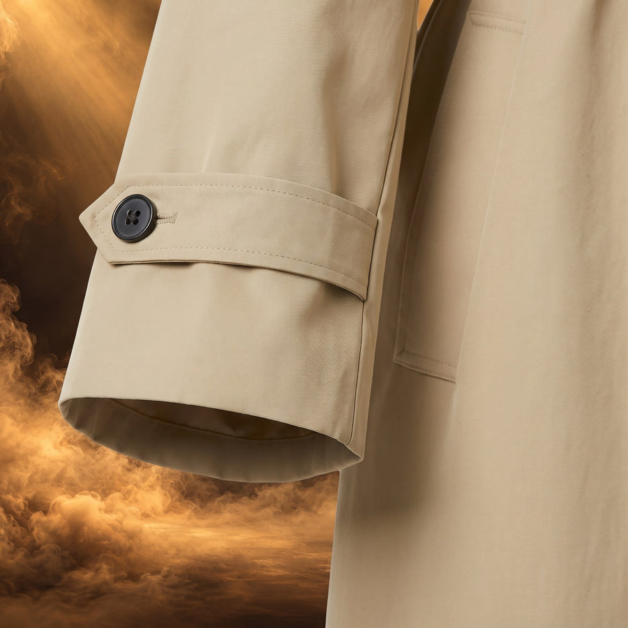 Filippo Relaxed Double-Breasted Trench Coat for Men