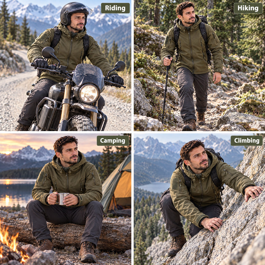 Domenico Fleece Lined Hooded Softshell Jacket for Men