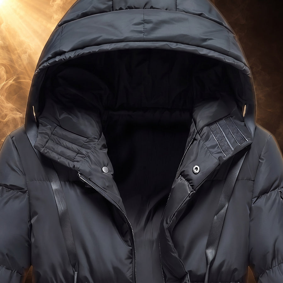 Nestor Hooded Quilted Puffer Jacket for Men
