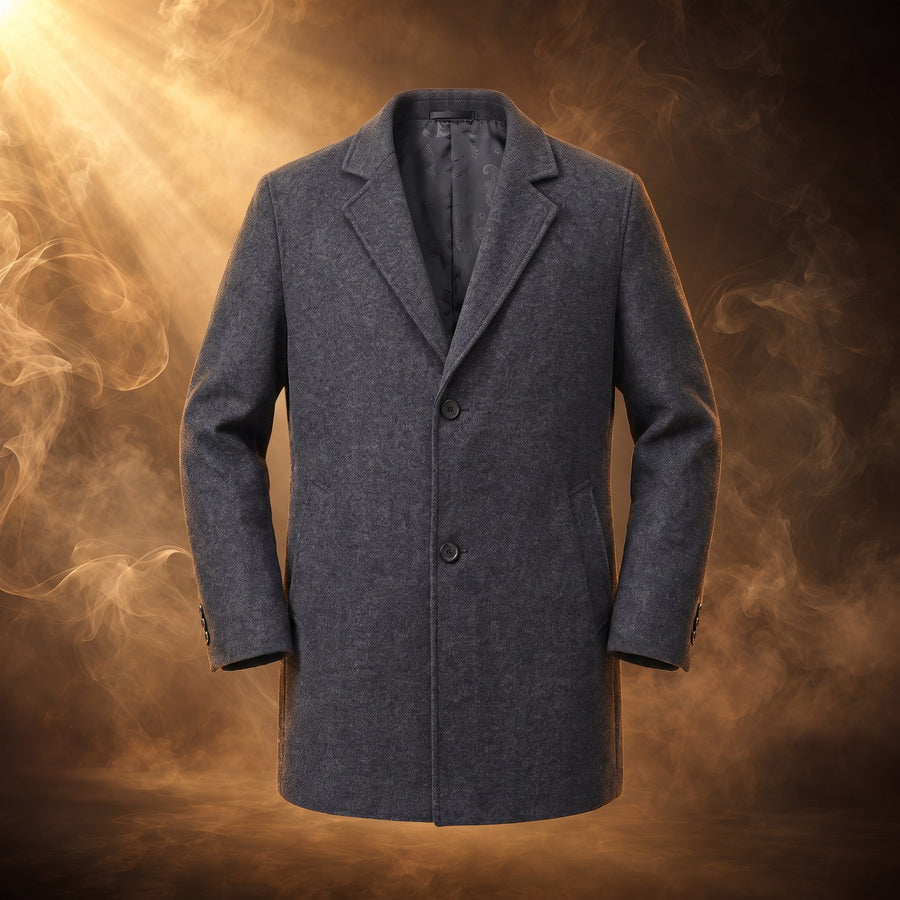 Oscar Big and Tall Wool Overcoat for Men