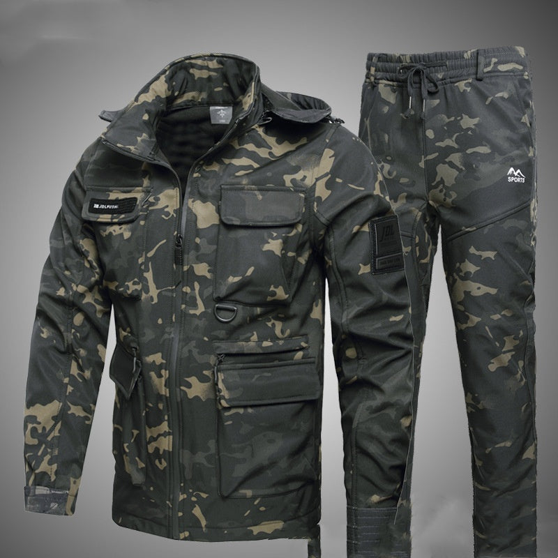 Severino jacket and pants set, Forest Camo, front