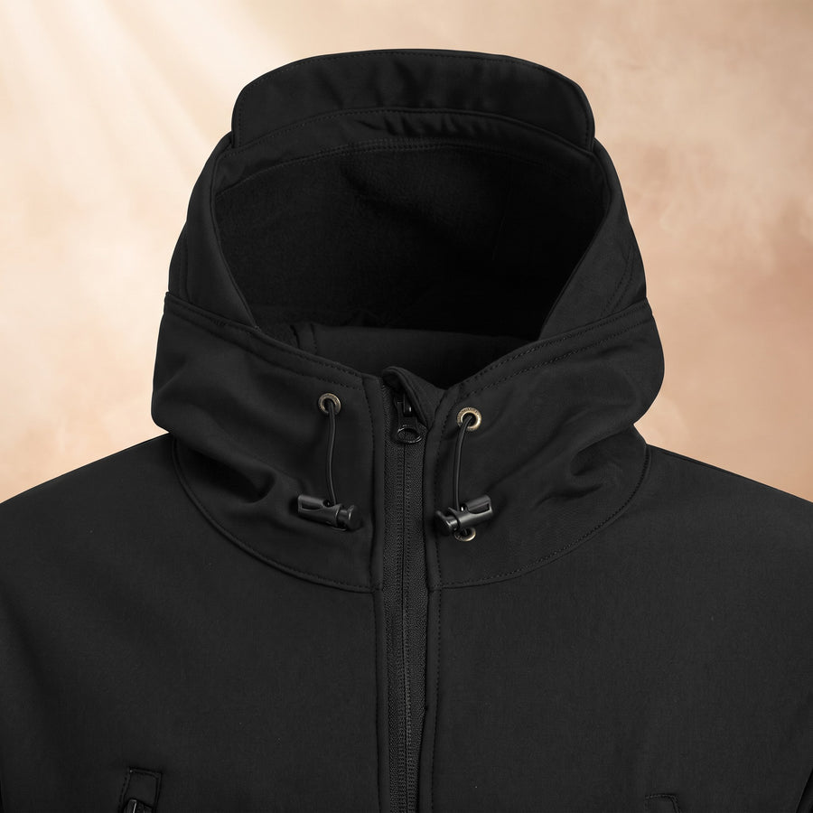 Vasco Hooded Windproof Soft Shell Jacket for Men