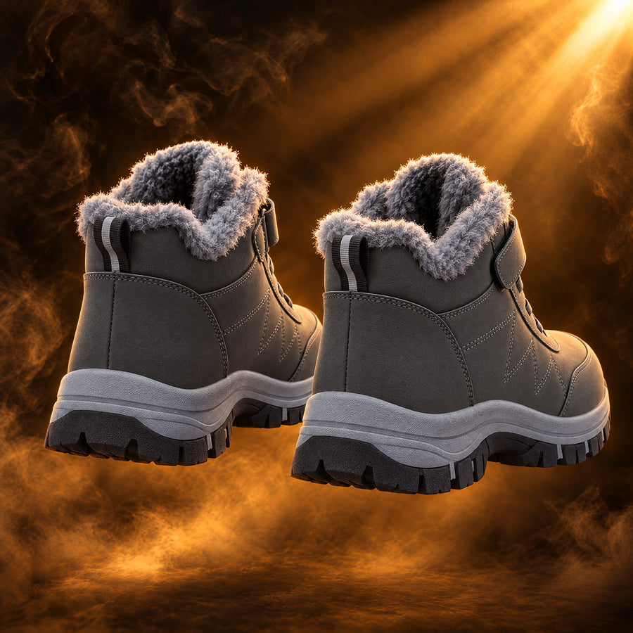 Fabrizio Plush Lined Lace Up Snow Boots for Men