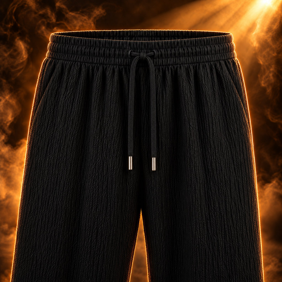 Flavio pants close-up of the drawstring waistband
