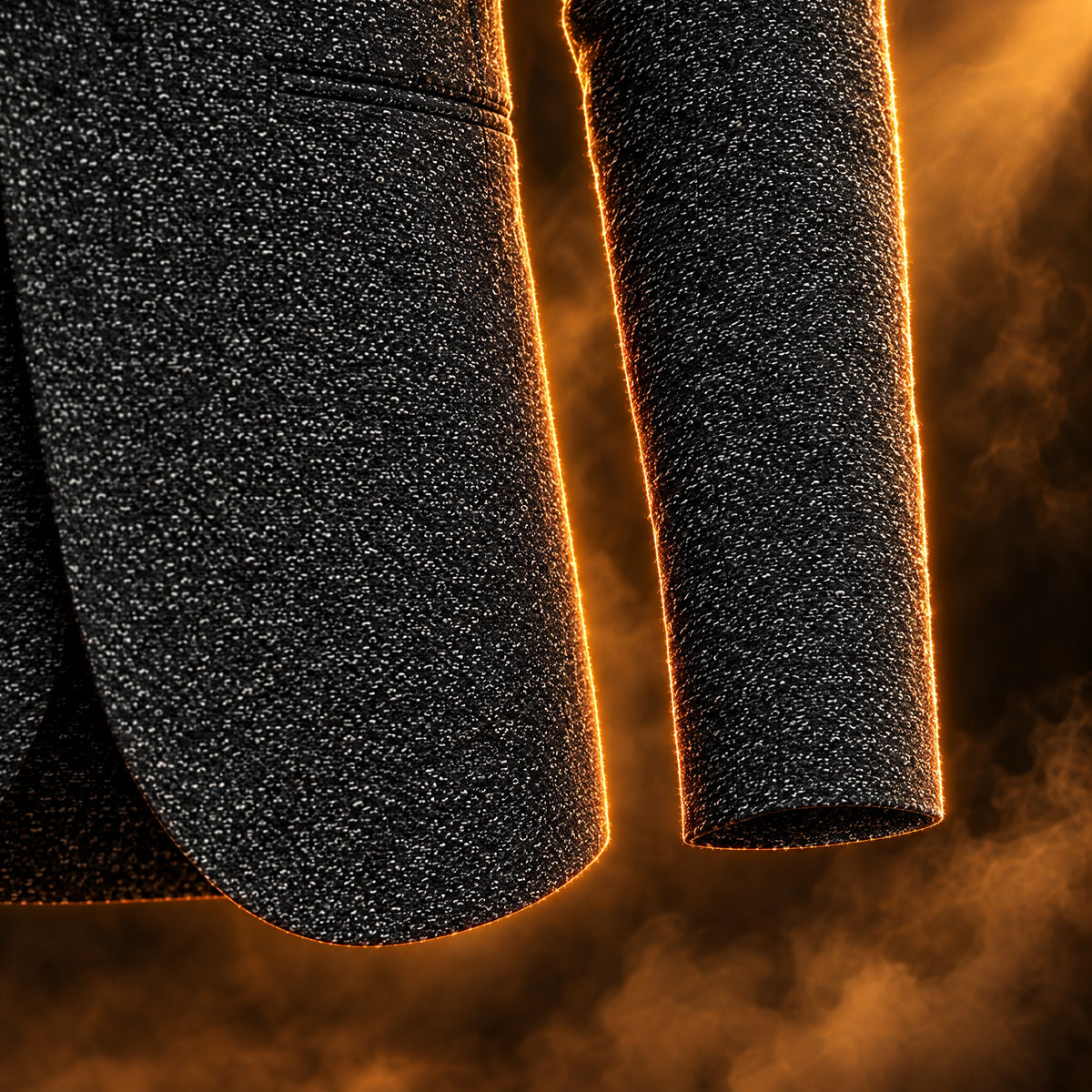 Giacomo blazer close-up of the rounded front hem and sleeve