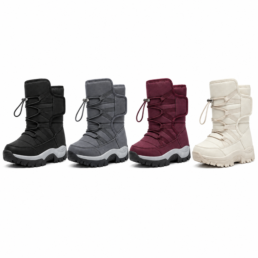 Fabio Men's Plush Lined Mid Calf Snow Boots