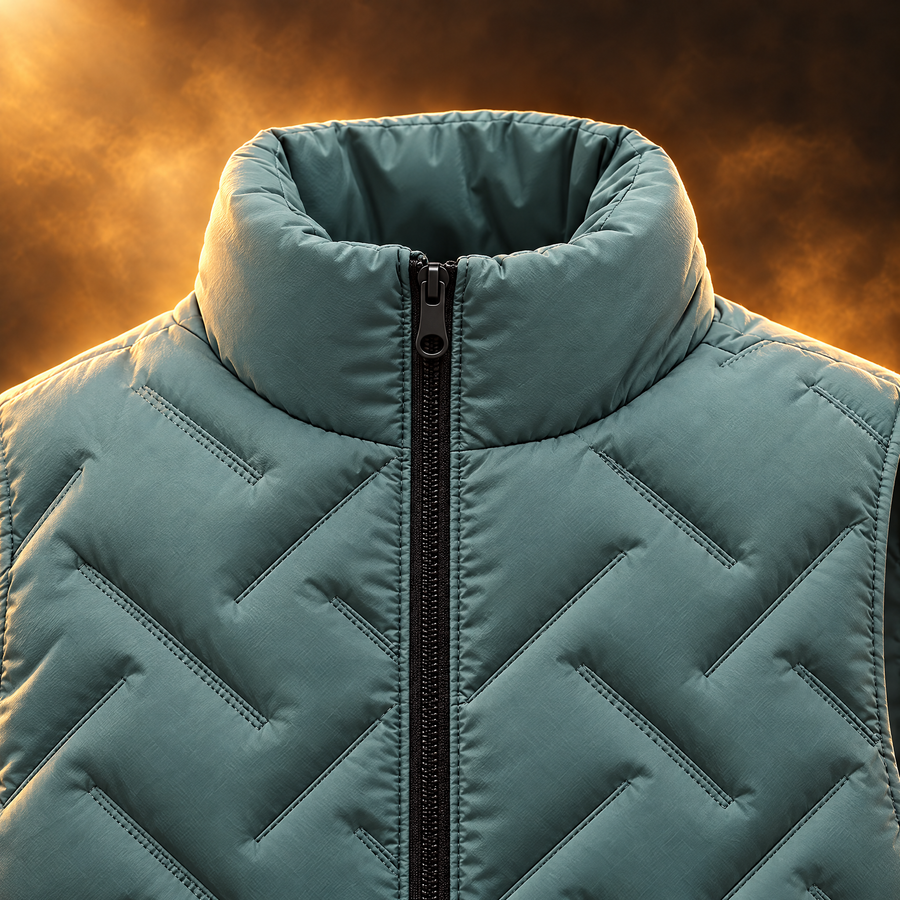 Stefano Quilted Stand Collar Puffer Vest for Men