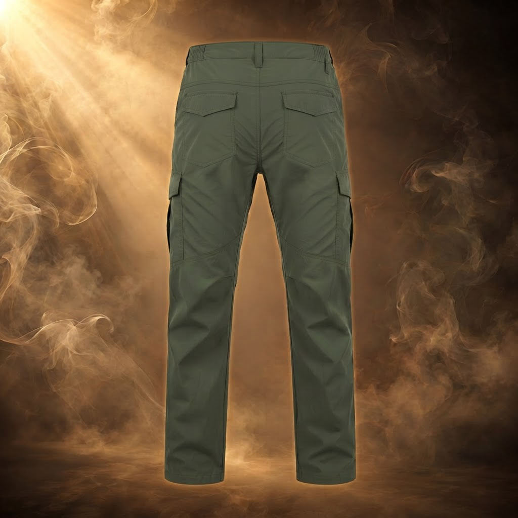 Ivo tactical cargo pants, back with flap back pockets