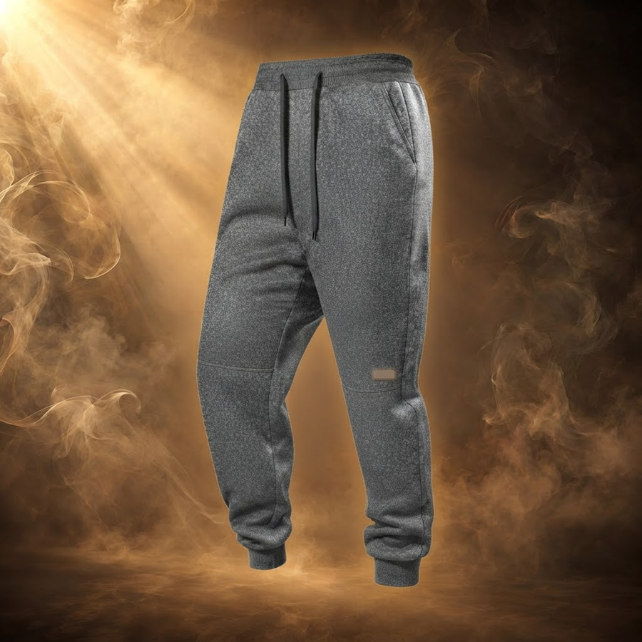 Manfredi Wool Fleece Lined Jogger Sweatpants for Men