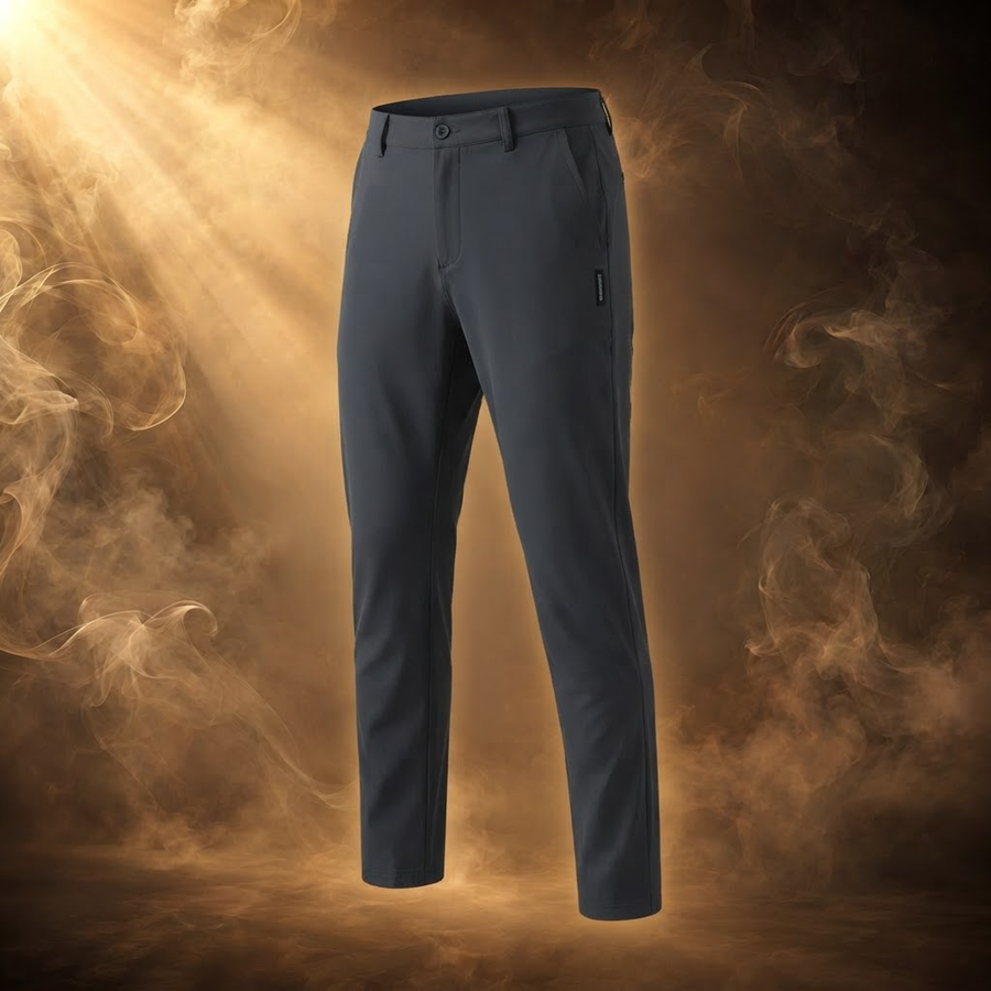 Nazareno Fleece Lined Slim Stretch Pants for Men
