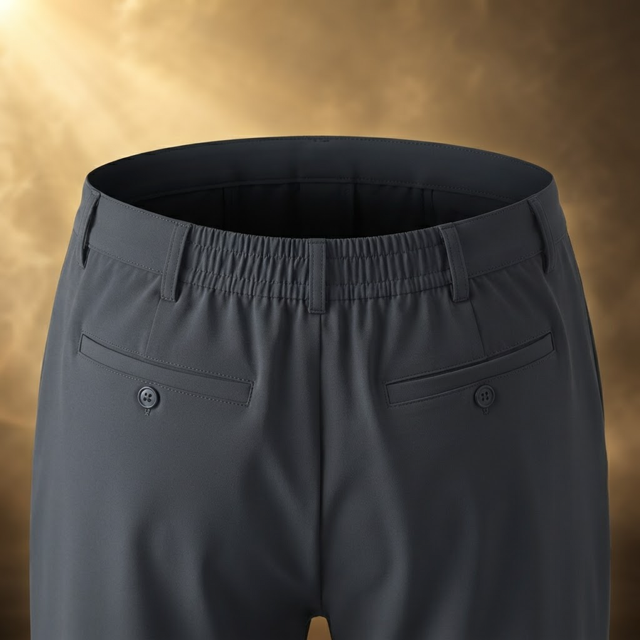 Nazareno Fleece Lined Slim Stretch Pants for Men