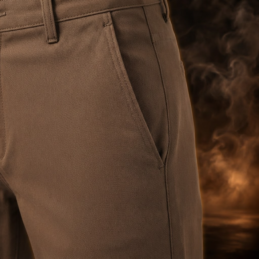 Luciano Stretch Cotton Slim Straight Chino Pants for Men