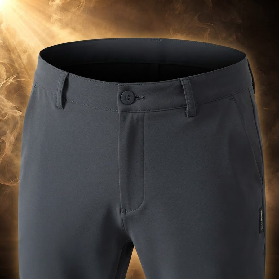 Nazareno Fleece Lined Slim Stretch Pants for Men