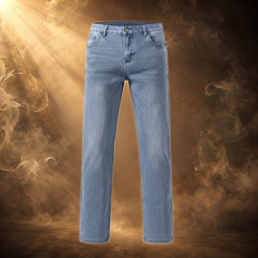 Leone Straight Leg Stretch Jeans for Men